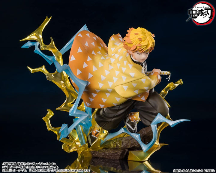 Tamashi Nations Demon Slayer Kimetsu no Yaiba Zenitsu Agatsuma Thunderclap and Flash Bandai Spirits FiguartsZERO