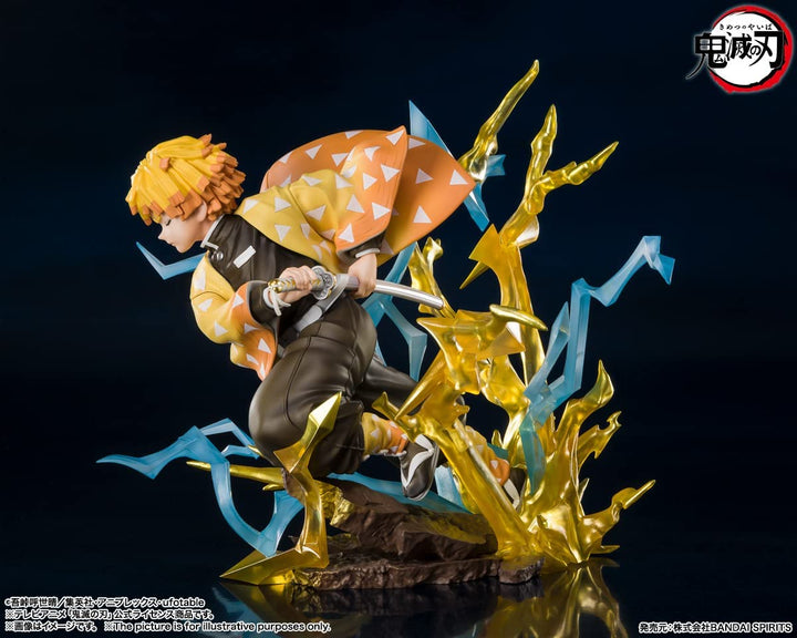 Tamashi Nations Demon Slayer Kimetsu no Yaiba Zenitsu Agatsuma Thunderclap and Flash Bandai Spirits FiguartsZERO