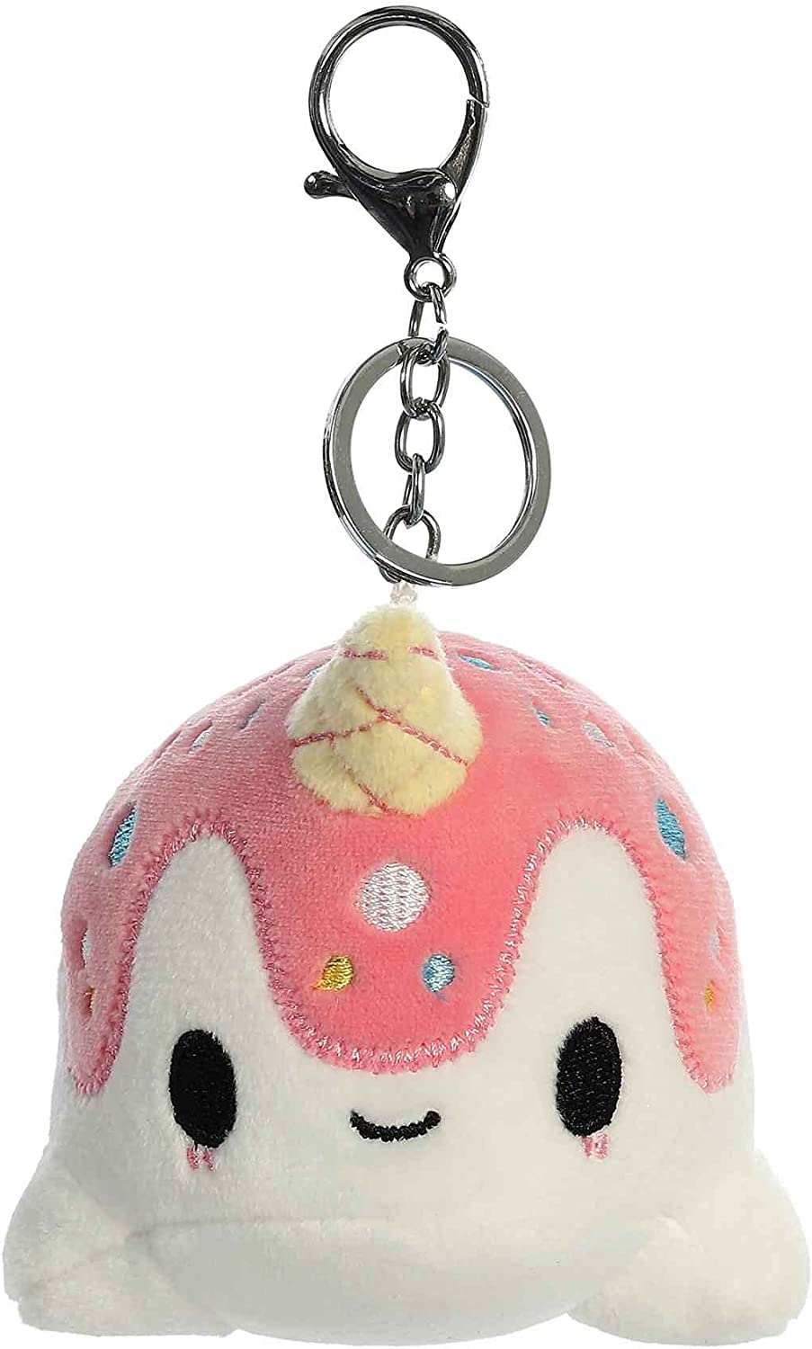 Tasty Peach Aurora 4" Vanilla-Berry Nomwhal Clip-On