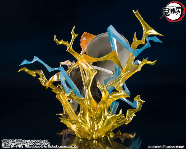 Tamashi Nations Demon Slayer Kimetsu no Yaiba Zenitsu Agatsuma Thunderclap and Flash Bandai Spirits FiguartsZERO