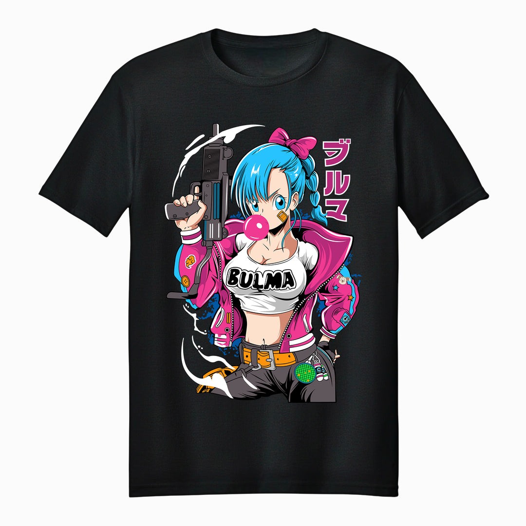 Dragon Ball Bulma Pink Jacket Adult Unisex T-Shirt