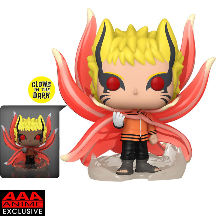 Funko Super Pop! Boruto: Naruto Next Generations - Naruto Baryon Mode 6-inch Glow-in-the-Dark AAA Anime Exclusive