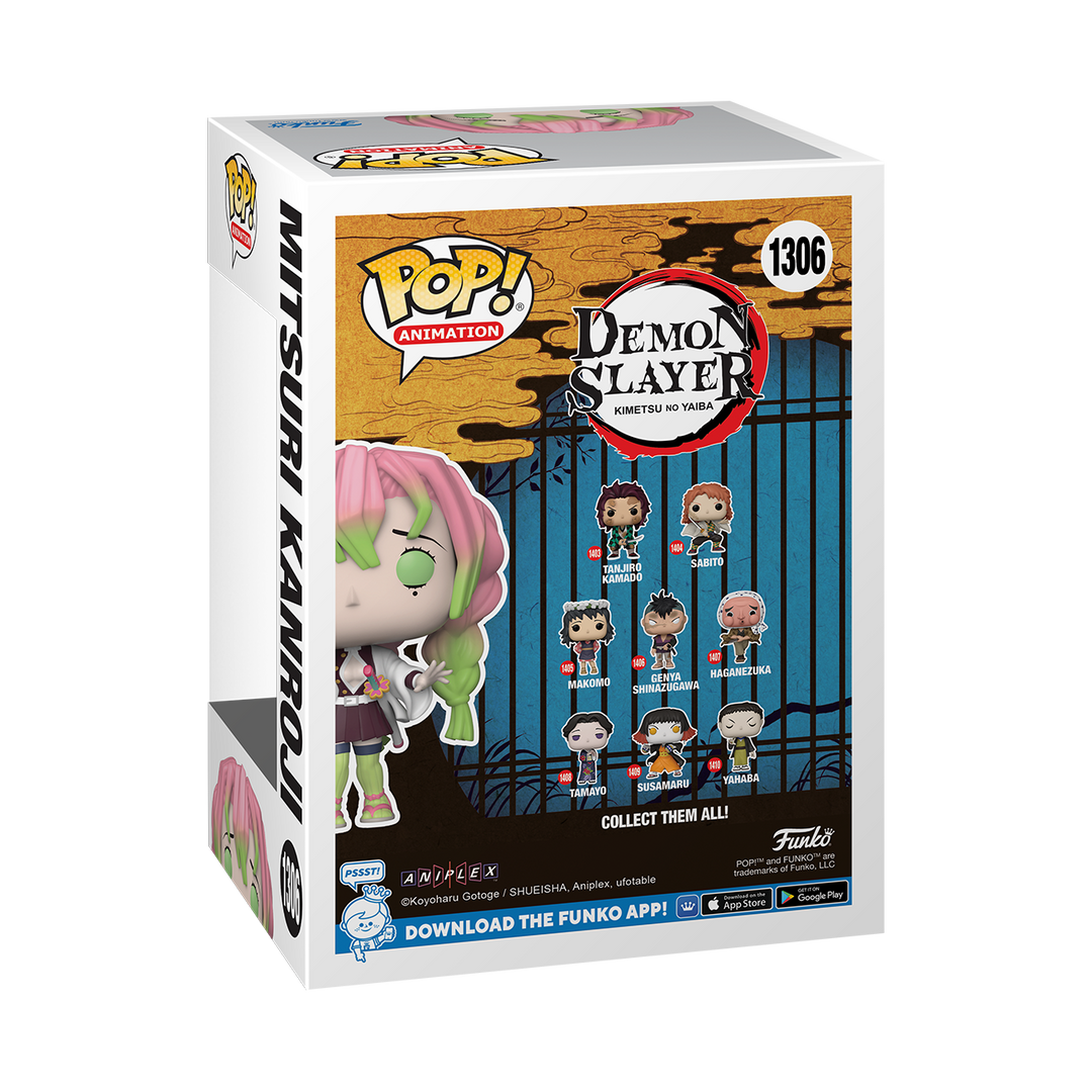 Funko Pop! Animation: Demon Slayer: Kimetsu no Yaiba - Mitsuri Kanroji Glow-in-the-dark Fundom Exclusive