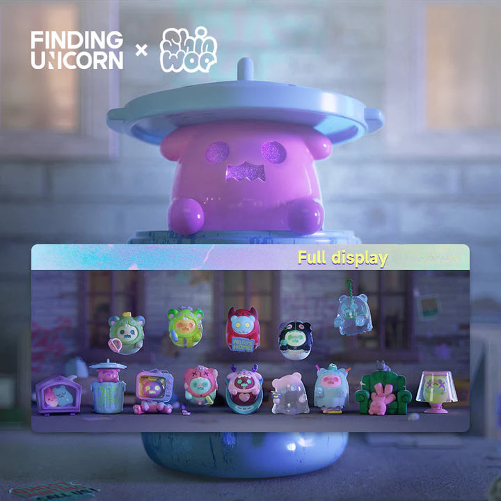Top Toy Finding Unicorn Shinwoo Ghost Bear House Series Blind Box