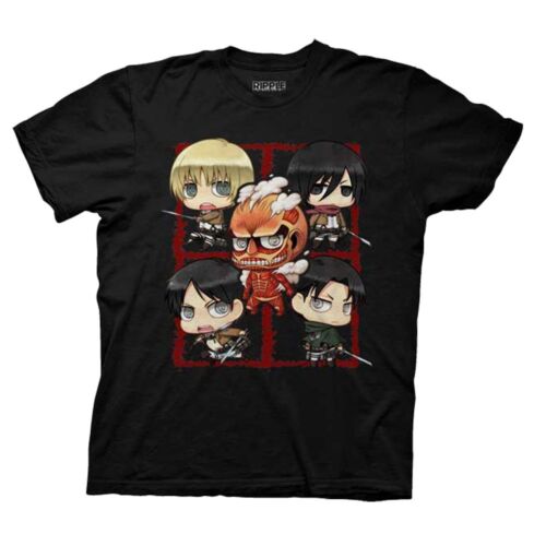 Attack On Titan 5 Character Montage Anime Adult T-Shirt - Fundom
