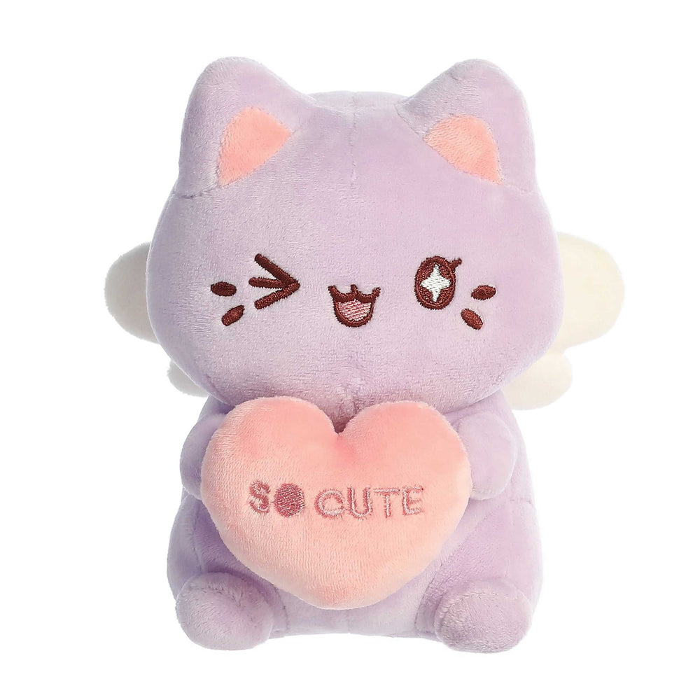 Aurora - Tasty Peach - Lavender Candy Heart Meowchi 7" Plush - Fundom