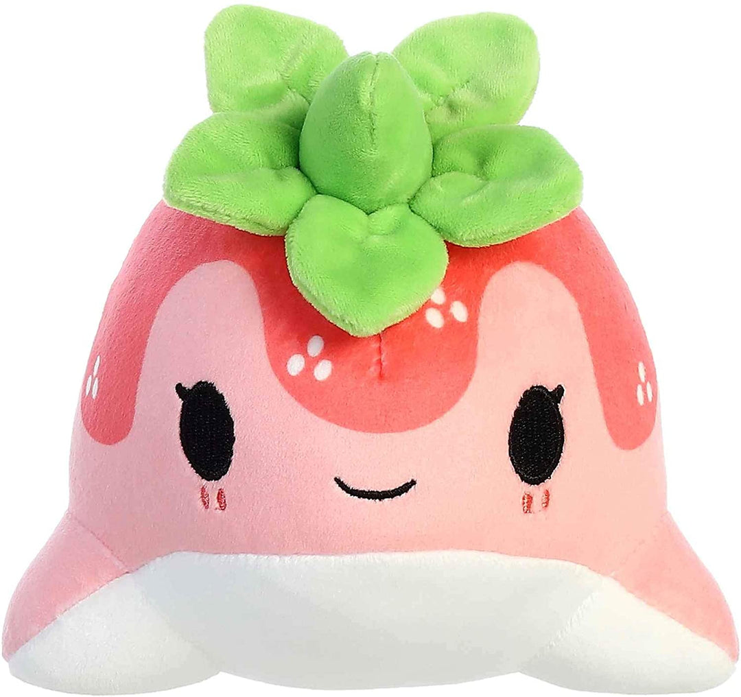 Aurora World Tasty Peach - 7" Strawberry Nomwhal Plush - Fundom