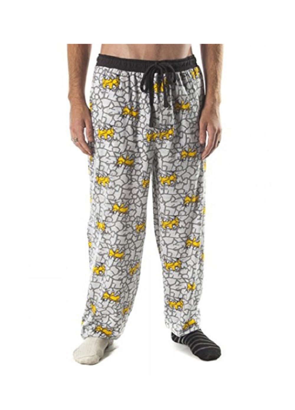 Batman Grey and Yellow Pajama Sleep Pants - Fundom