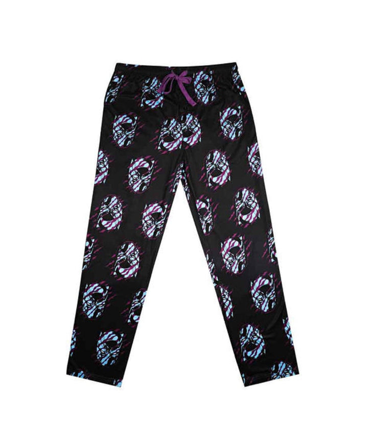Black Panther Claw and Mask Symbol Marvel Adult Unisex Pajama Sleep Pants - Fundom