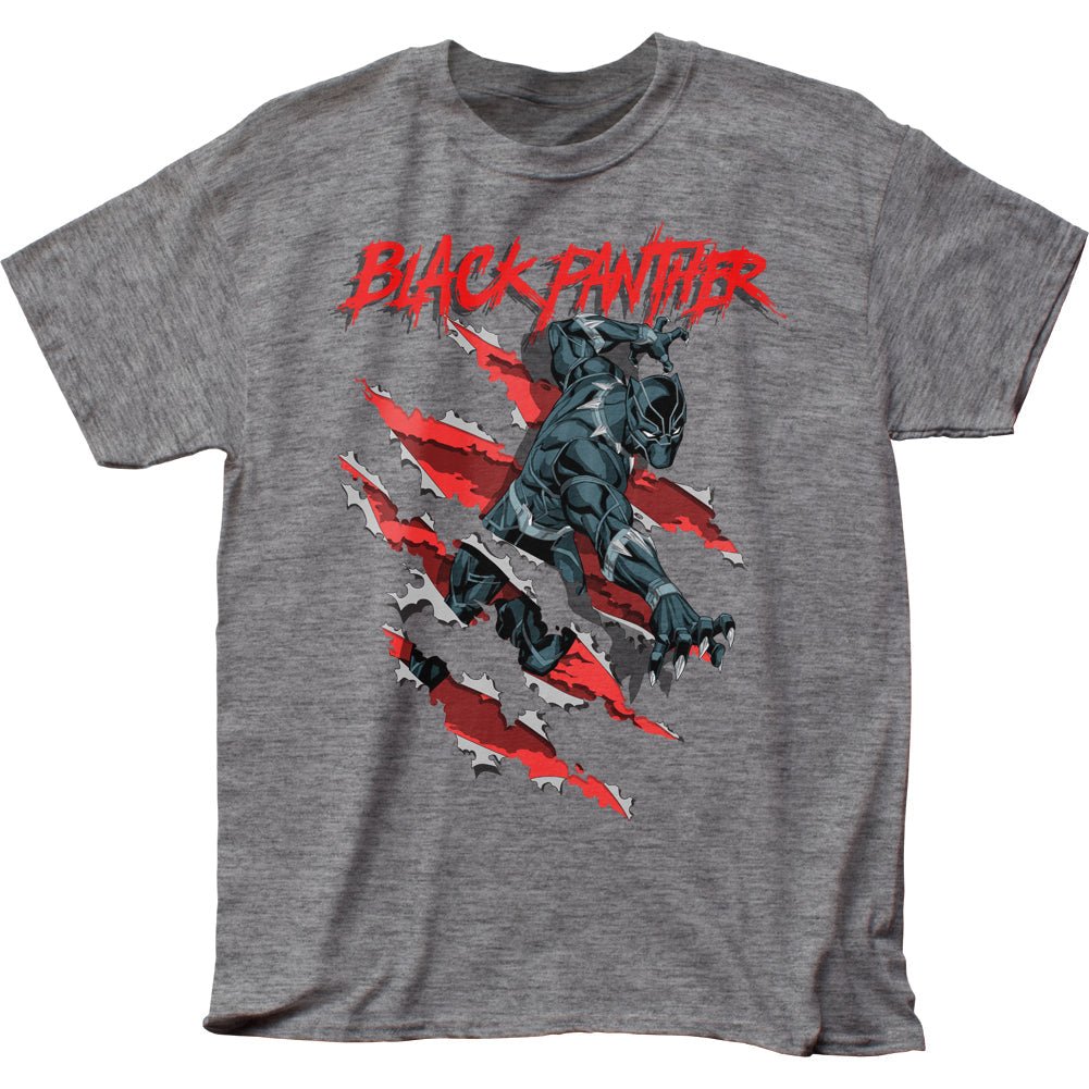 Black Panther Clawing Marvel Comics Adult T-Shirt - Fundom