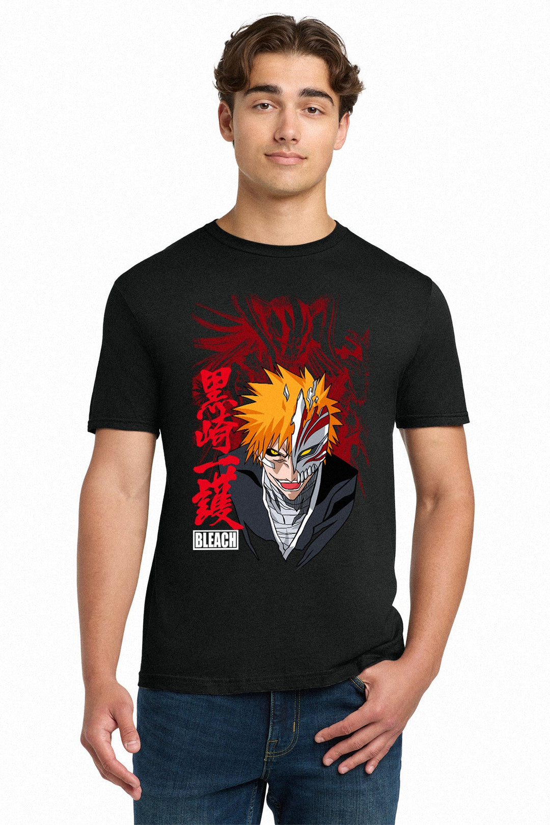 Bleach Ichigo Kurosaki Hollow Form Adult Unisex T-Shirt - Fundom