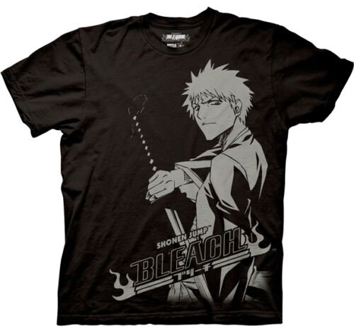 Bleach Ichigo Stare One Color Shonen Jump Anime Adult T-Shirt - Fundom