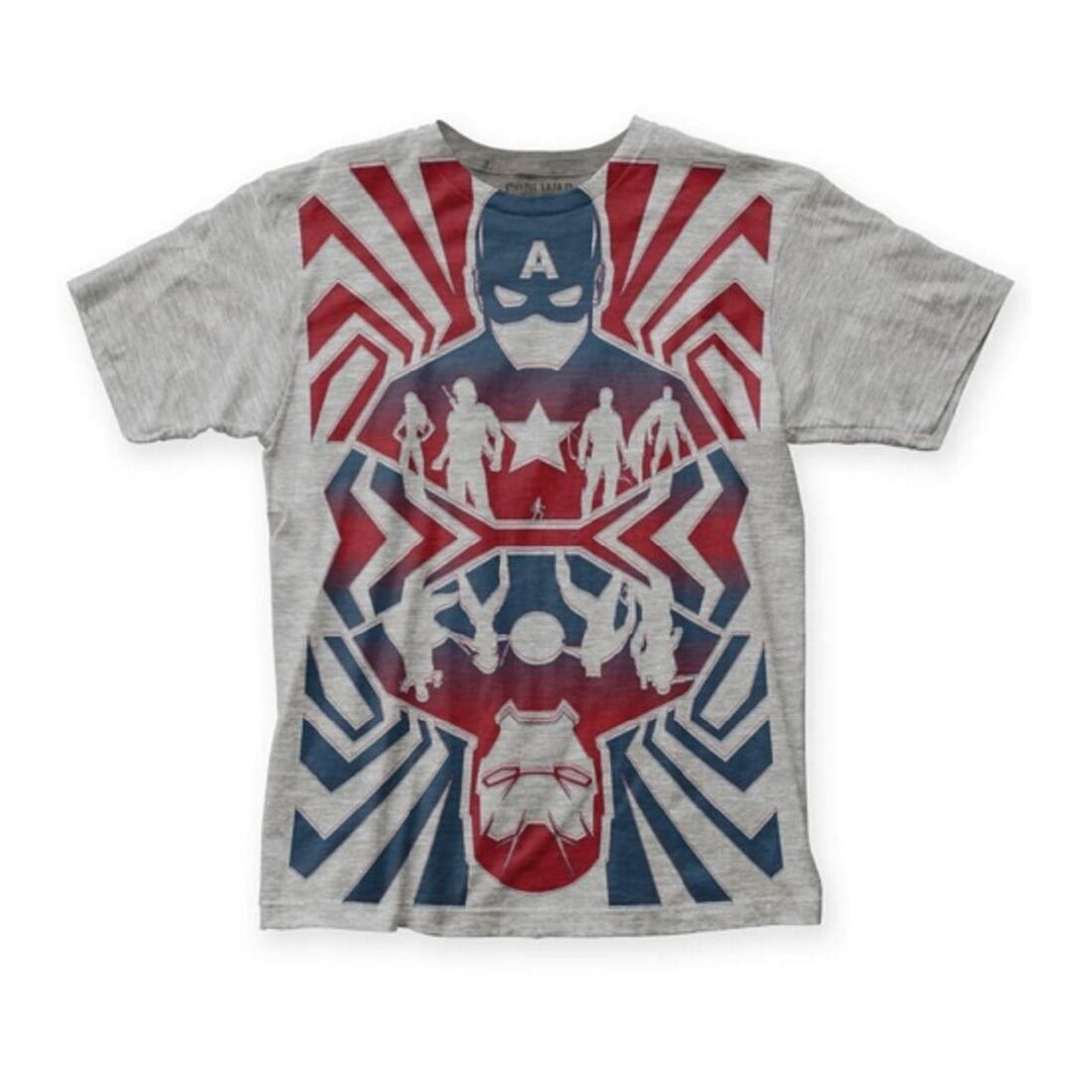 Captain America Civil War Opposing Forces Adult T-Shirt - Fundom