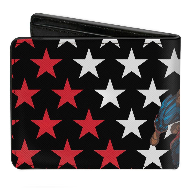 Captain America Pose With Stars Marvel Comics Bi - fold Wallet - Fundom