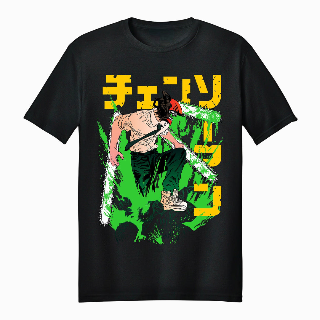 Chainsaw Man Denji Action Adult Unisex T-Shirt - Fundom
