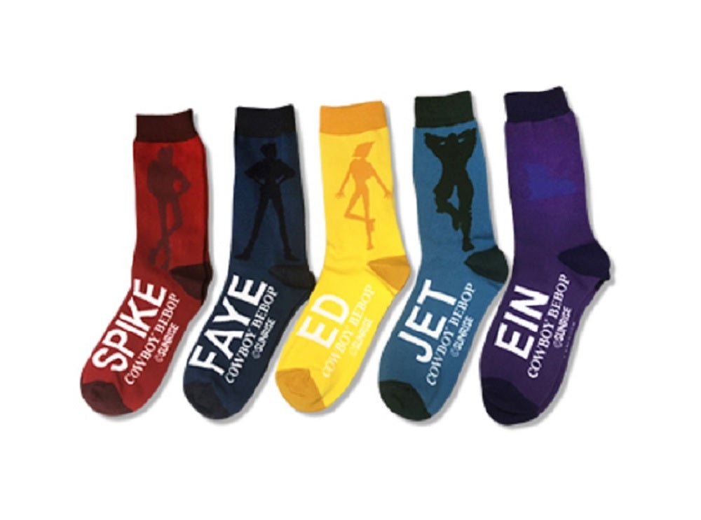 Cowboy Bebop Group Anime 5 Pack Crew Socks - Fundom