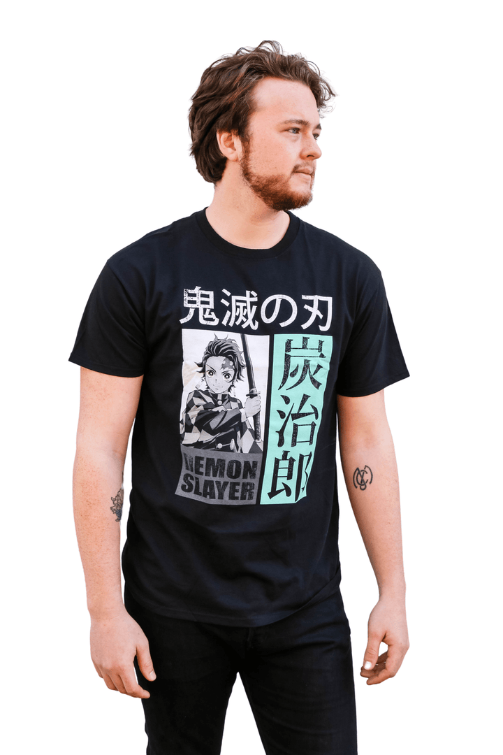 Demon Slayer Tanjiro Kamado Anime Adult T Shirt - Fundom