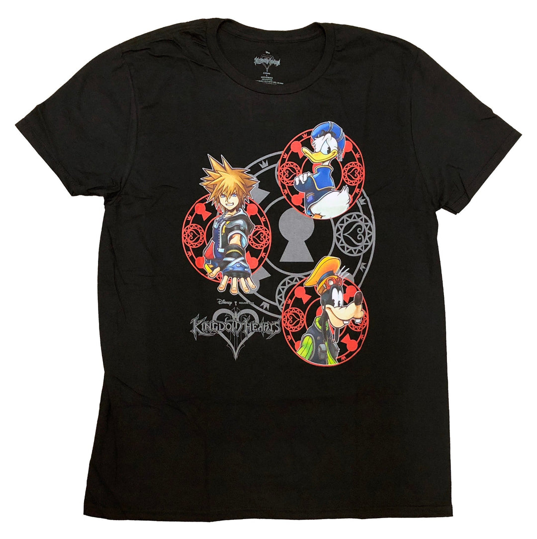 Disney Kingdom Hearts Group Adult T-Shirt - Fundom