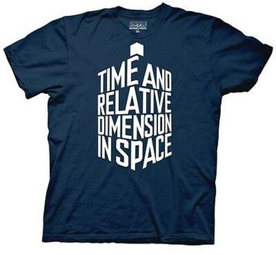 Doctor Who Dr. Who Tardis In Words Logo Time Dimension Adult T-Shirt - Fundom