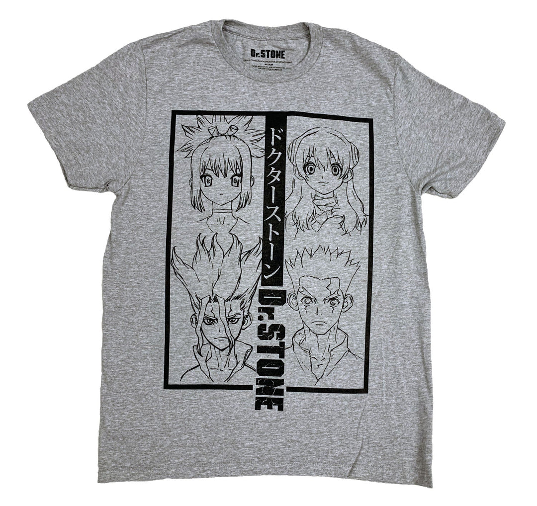 Dr. Stone Group Anime Adult T-Shirt - Fundom