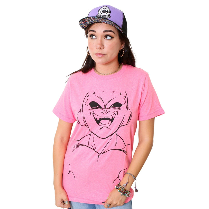 Dragon Ball Z DBZ Majin Buu Kid Buu Large Face Anime Adult T-Shirt - Fundom