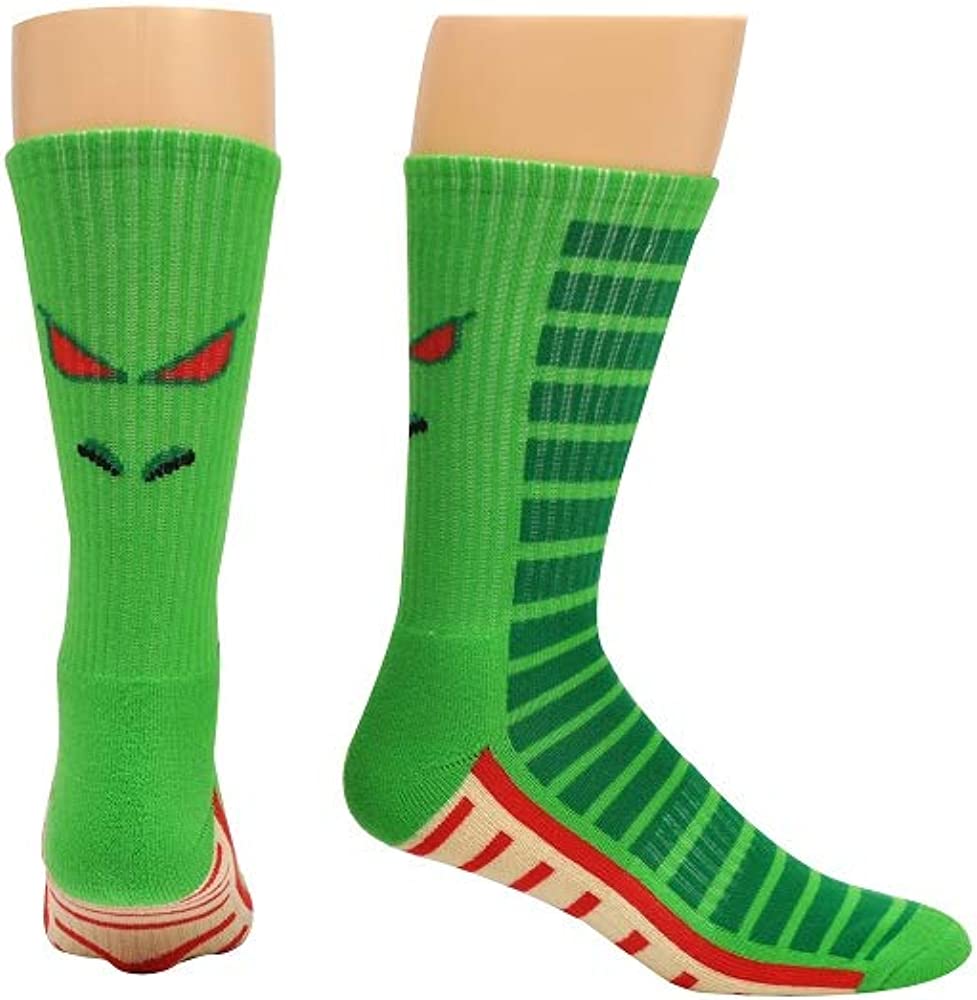 Dragon Ball Z Shenron Anime Green Athletic Cosplay Crew Socks - Fundom