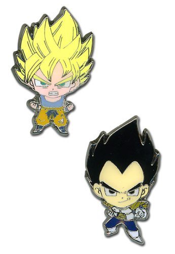 Dragon Ball Z - Super Saiyan Goku and Vegeta Enamel Pins - Fundom