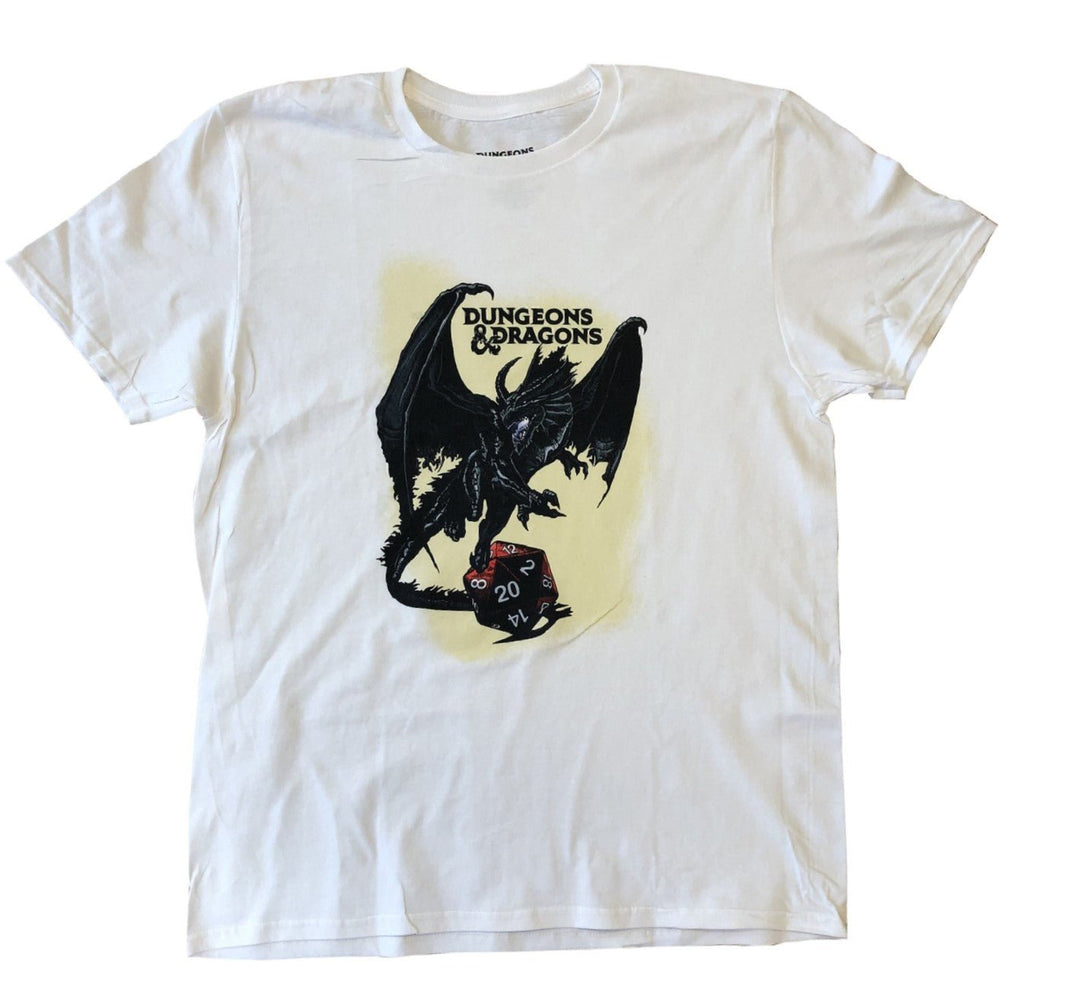 Dungeons and Dragons D&D Gamer White Adult T-Shirt - Fundom