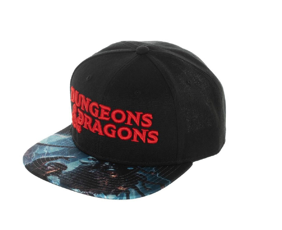 Dungeons and Dragons Sublimated Bill Black Snapback Cap Hat - Fundom