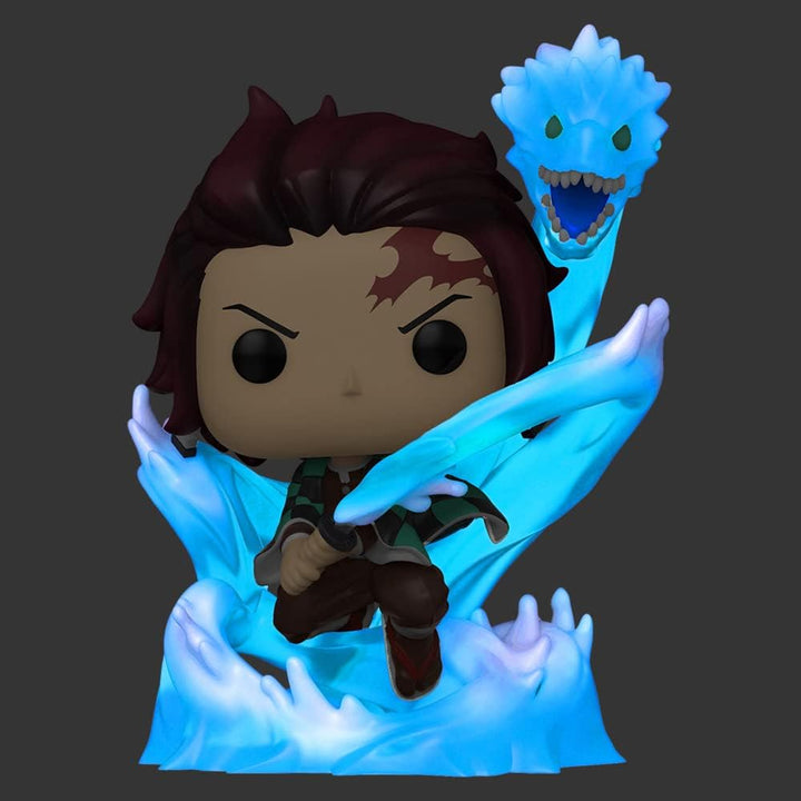 Funko Pop! Animation: Demon Slayer: Kimetsu no Yaiba - Tanjiro Kamado with Dragon Glow - in - the - dark 873 Exclusive - Fundom