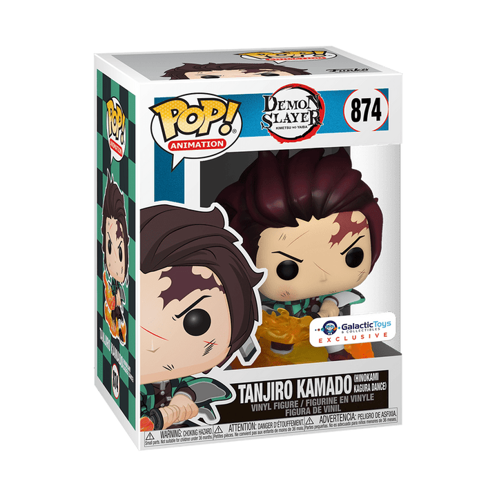 Funko Pop! Animation: Demon Slayer - Tanjiro Kamado Hinokami Kagura Dance Galactic Toys Exclusive - Fundom