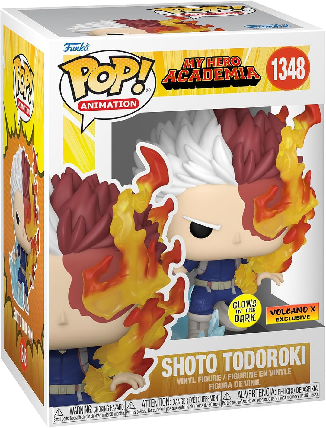 Funko Pop! Animation: My Hero Academia - Shoto Todoroki Glow - in - the - dark 1348 Volcano X Exclusive - Fundom