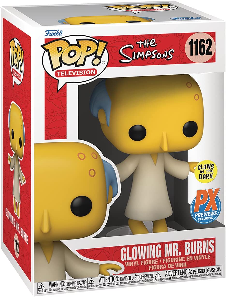 Funko Pop! Animation: The Simpsons: Glowing Mr. Burns Exclusive Vinyl Figure - Fundom