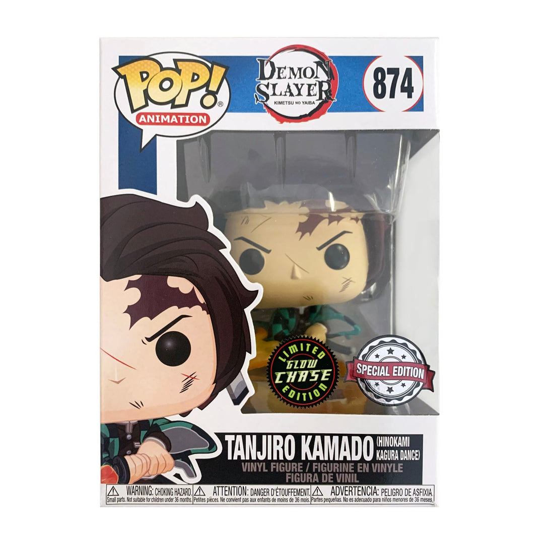 Funko Pop! Demon Slayer Tanjiro Kamado with Flaming Blade Chase Vinyl Figure - Fundom