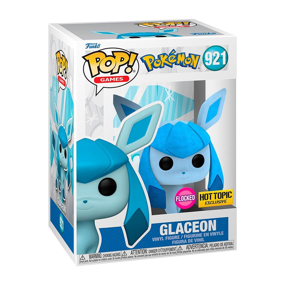 Funko Pop! Games: Pokemon - Glaceon Flocked 921 Hot Topic Exclusive - Fundom