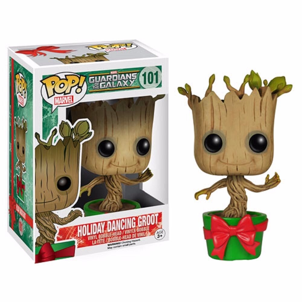Funko Pop! Guardians Of The Galaxy Holiday Dancing Groot Bobble Head Figure - Fundom
