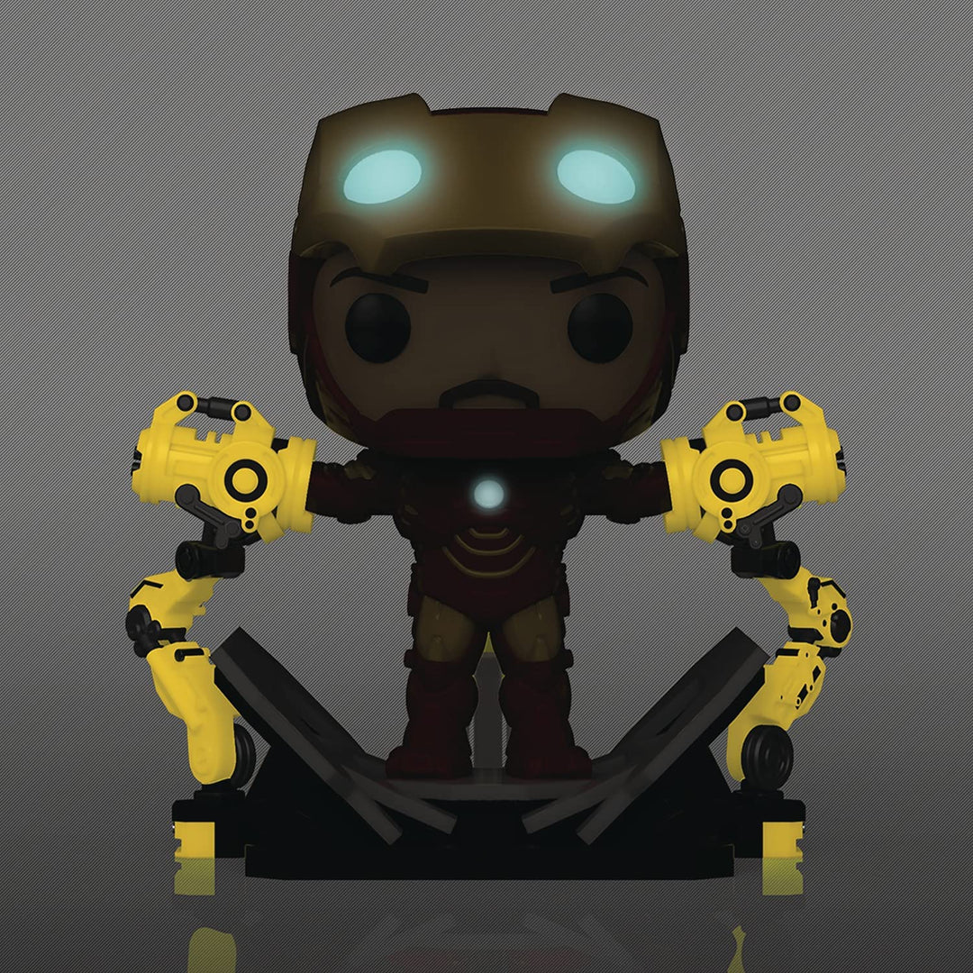 Funko Pop! Iron Man 2 MKIV with Gantry Glow - in - The - Dark Deluxe Vinyl Figure - Fundom