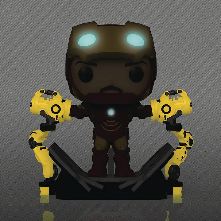 Funko Pop! Iron Man 2 MKIV with Gantry Glow - in - The - Dark Deluxe Vinyl Figure - Fundom