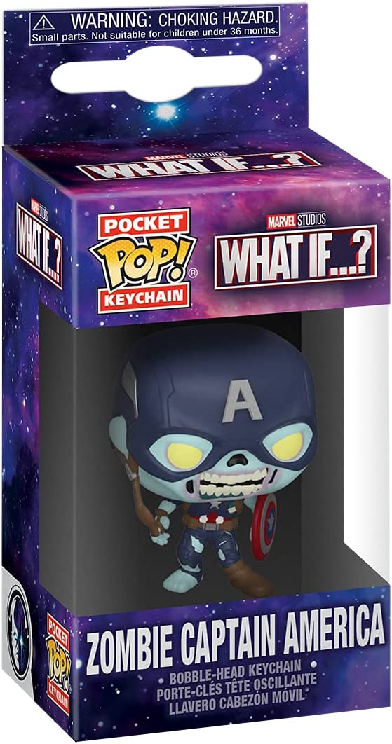 Funko Pop! Keychain Marvel What If? - Zombie Captain America Vinyl Figure - Fundom