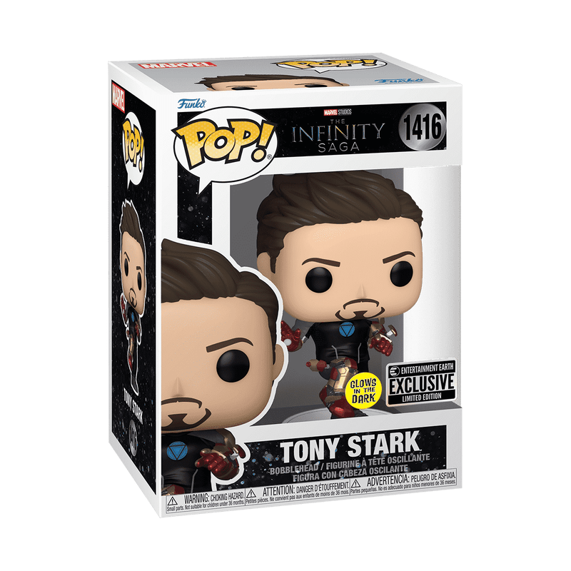 Funko Pop! Marvel Studios: The Infinity Saga - Tony Stark Iron Man MK42 Armor Glow - in - the - dark 1416 Entertainment Earth Exclusive - Fundom