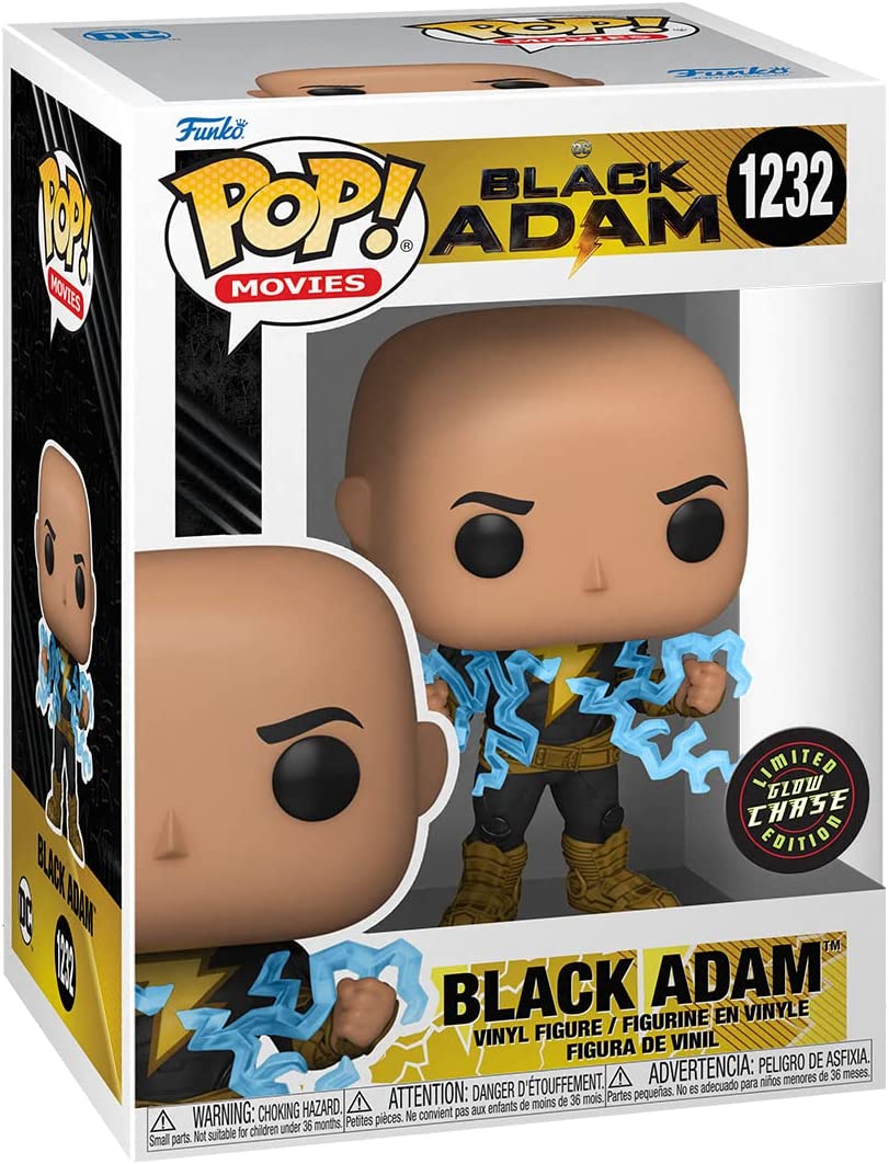 Funko Pop! Movies: Black Adam No Cape Lighting Chest GITD Chase Vinyl Figure - Fundom