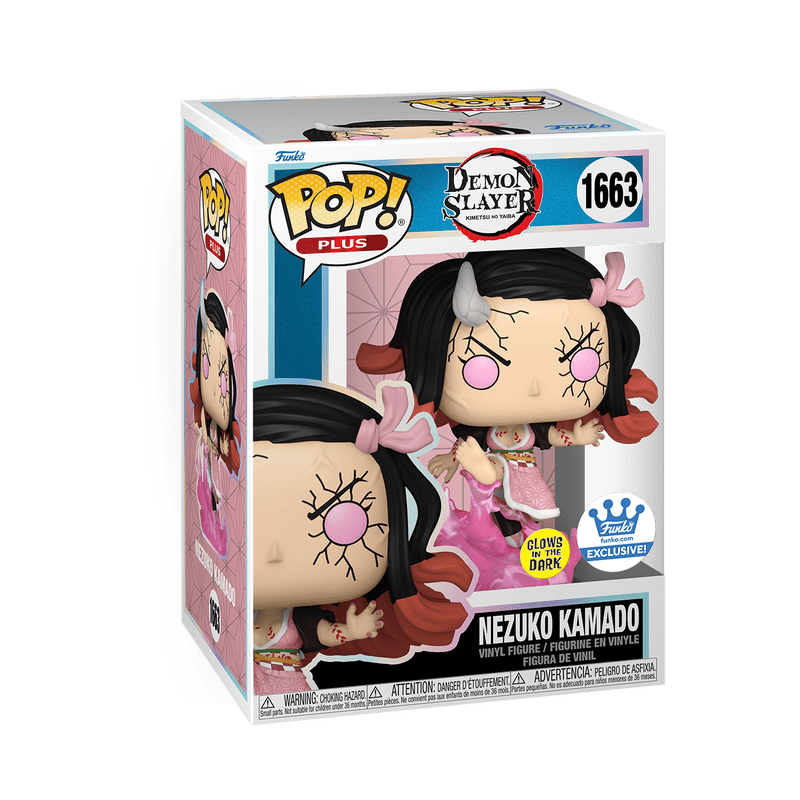 Funko Pop! Plus: Demon Slayer: Kimetsu no Yaiba - Nezuko Kamado Blood Demon Art Glow - in - the - dark 1663 Shop Exclusive - Fundom