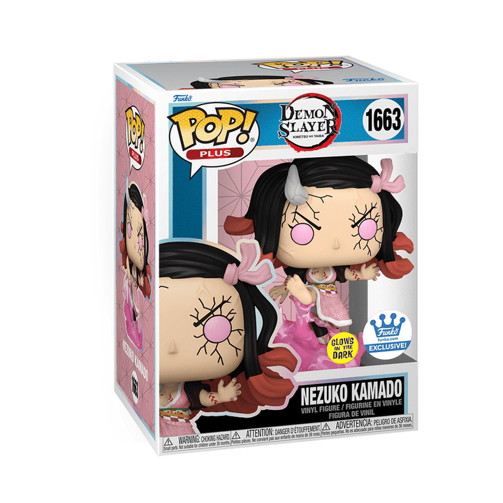 Funko Pop! Plus: Demon Slayer: Kimetsu no Yaiba - Nezuko Kamado Blood Demon Art Glow - in - the - dark 1663 Shop Exclusive - Fundom