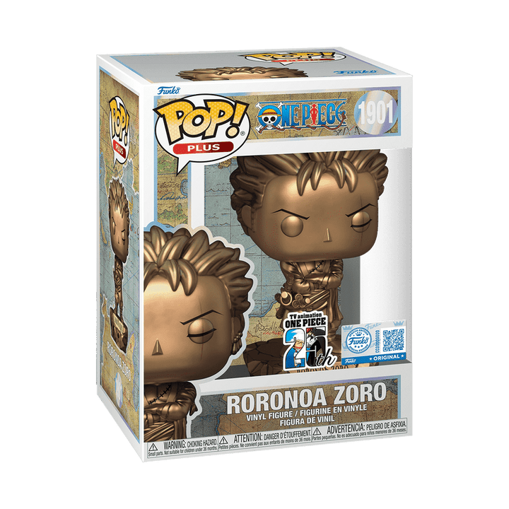 Funko Pop! Plus: One Piece 25th Anniversary - Roronoa Zoro Statue Bronze 1901 Shop Exclusive - Fundom