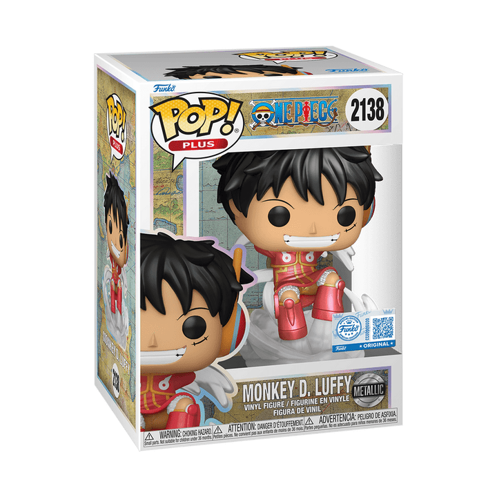 Funko Pop! Plus: One Piece - Monkey D. Luffy Egghead Arc 2138 Metallic Hot Topic Exclusive - Fundom