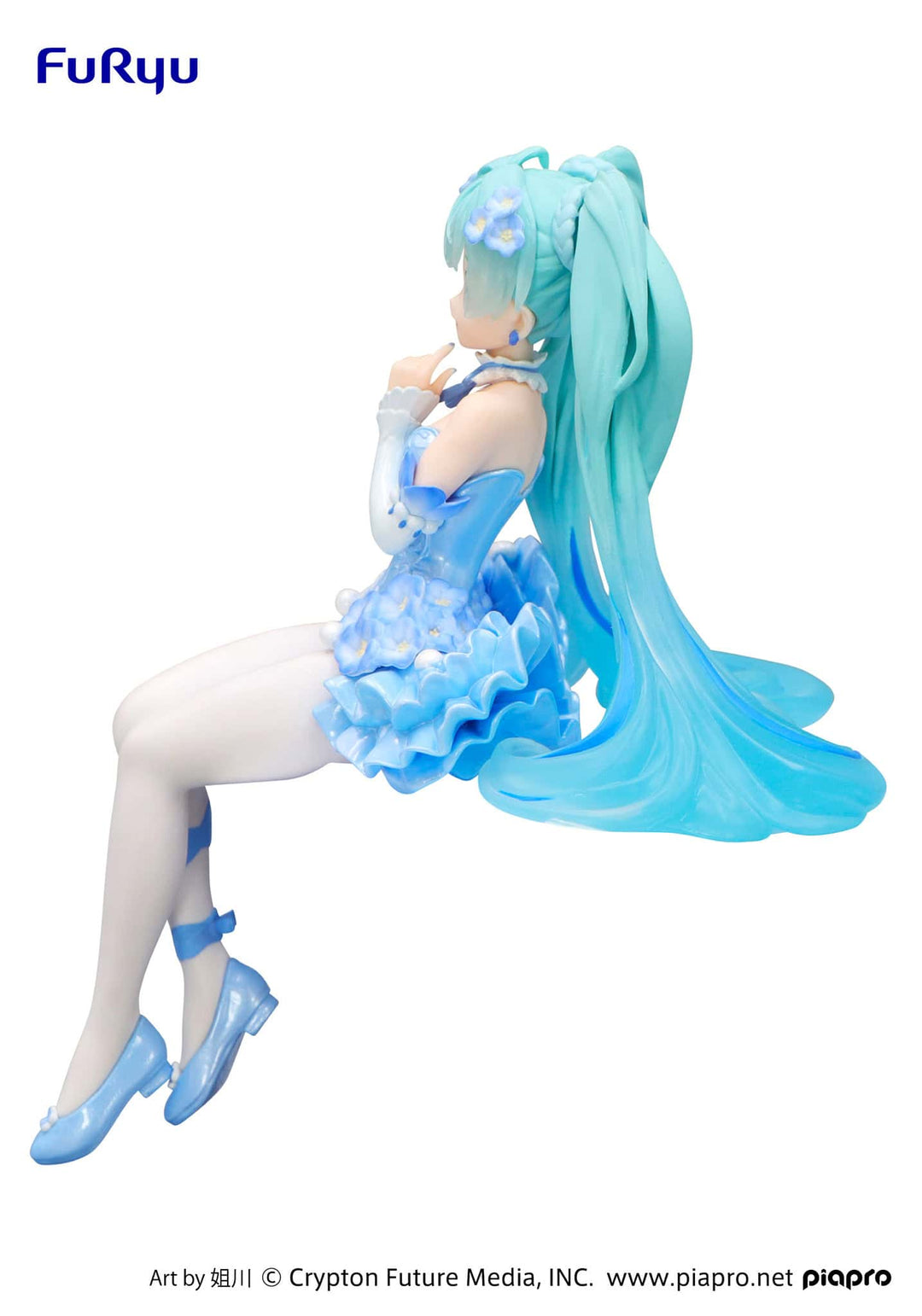FuRyu - Hatsune Miku Flower Fairy Nemophila Pail Blue Color Version Noodle Stopper Figure - Fundom