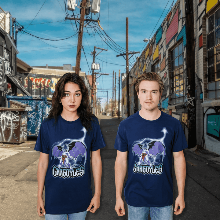 Gargoyles Goliath Thunder Disney 90's Retro Cartoon Adult T-Shirt - Fundom
