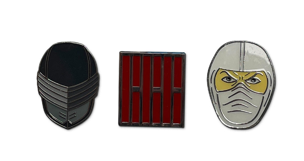 G.I. Joe Arashikage Clan Symbol Snake Eyes Storm Shadow Enamel Pin 3 Pack Set - Fundom