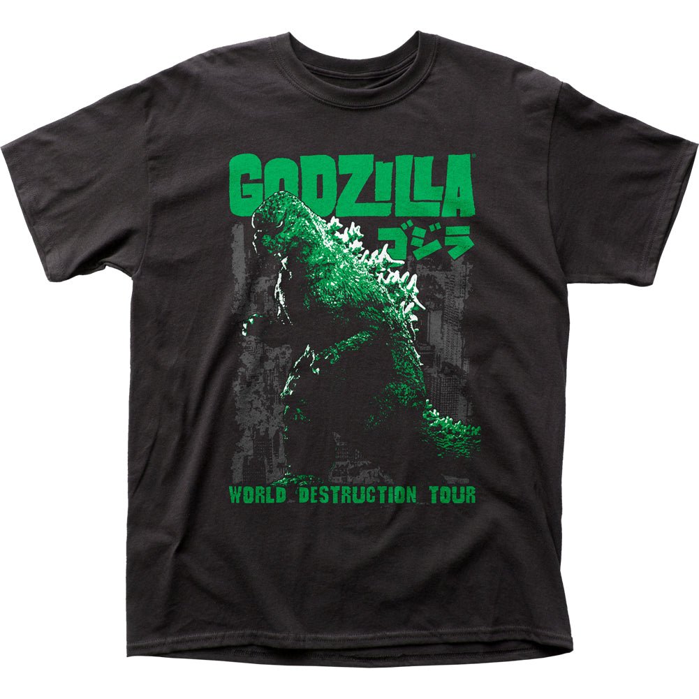 Godzilla World Destruction Tour Adult T-Shirt - Fundom