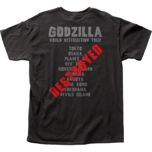 Godzilla World Destruction Tour Adult T-Shirt - Fundom